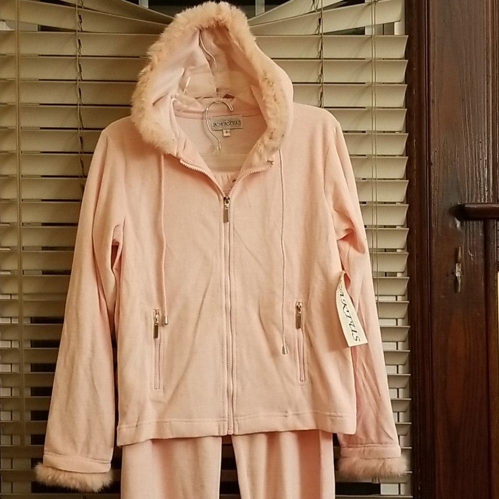 Y2K Kactus Hoodie jog/leisure set with removable fur